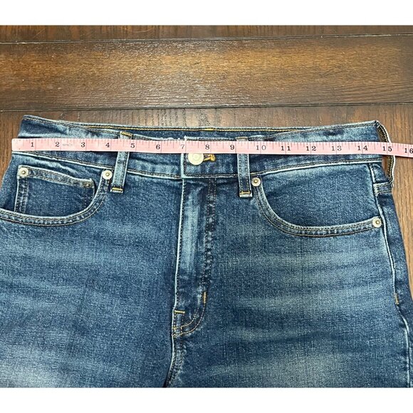 J.Crew Classic Straight Jeans High Rise Medium Wash Women's 27 Liberty St. - Picture 8 of 11